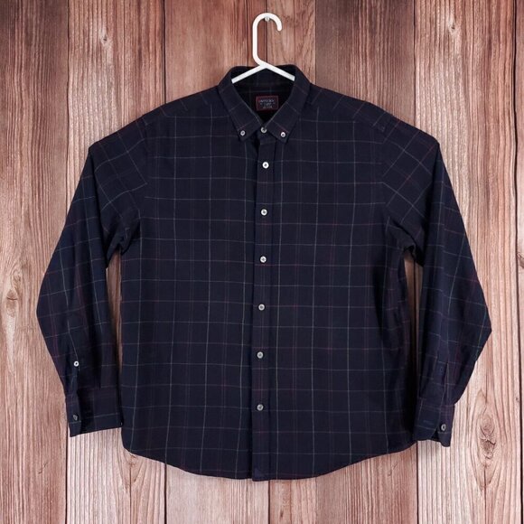 UNTUCKit Capezzana Slim Fit Mens XL Plaid Check LS Button Down Flannel Shirt - Picture 1 of 12